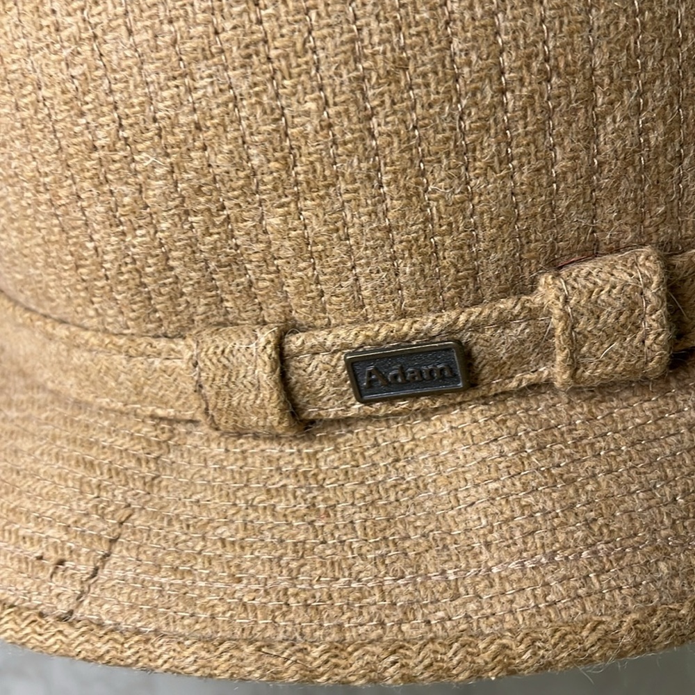 Adam New York fedora wool camel tan. Size XL 7 1/2 - 7 5/8. Unisex - Picture 5 of 7